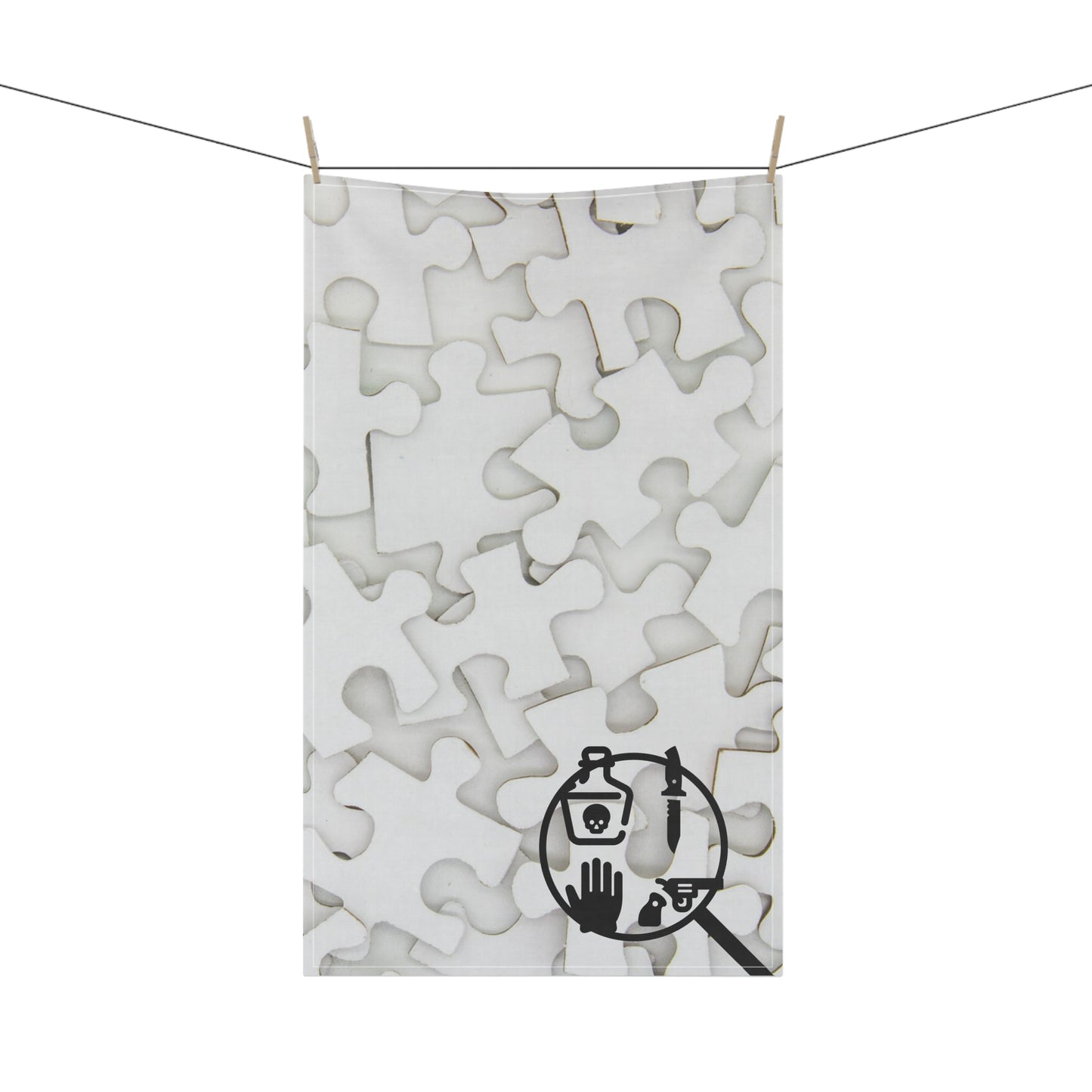 Culinary Crime Solver Tea Towel (cotton, poly)
